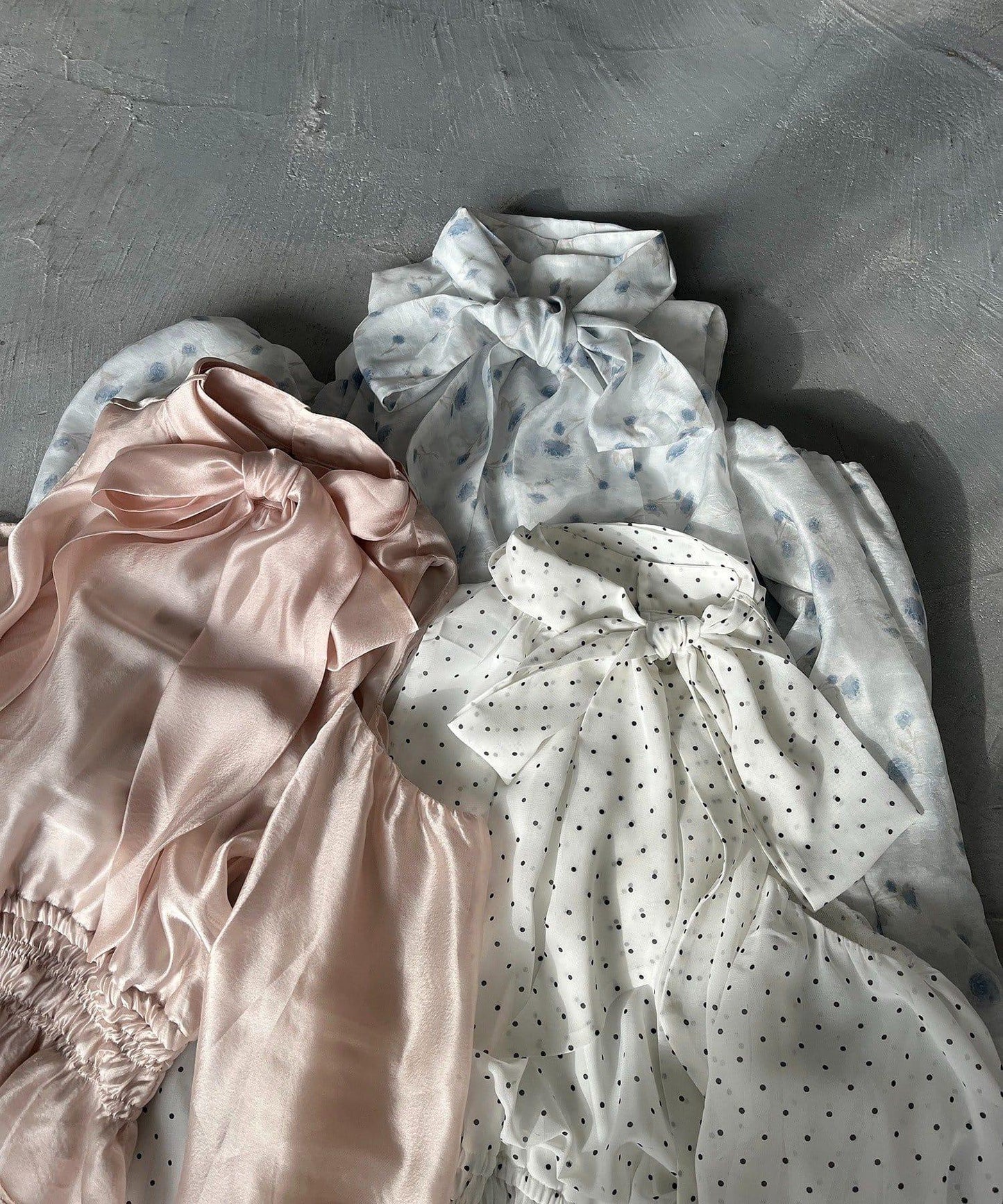 美式無袖蝴蝶結透視襯衫