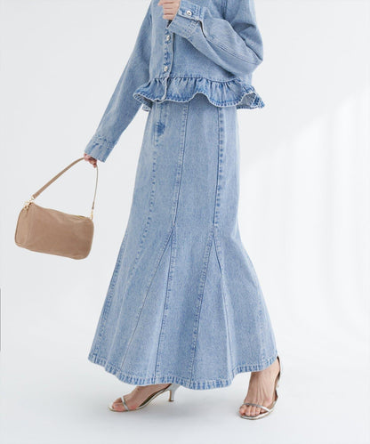 美人魚牛仔半身裙