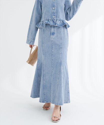 美人魚牛仔半身裙