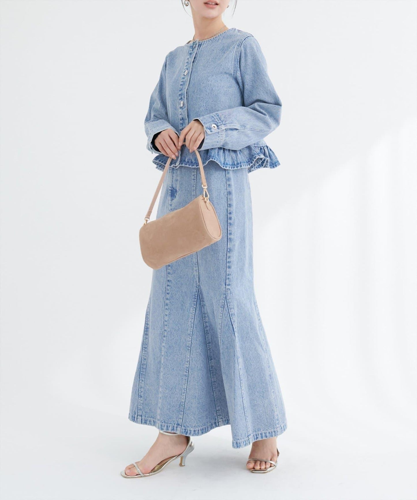 美人魚牛仔半身裙