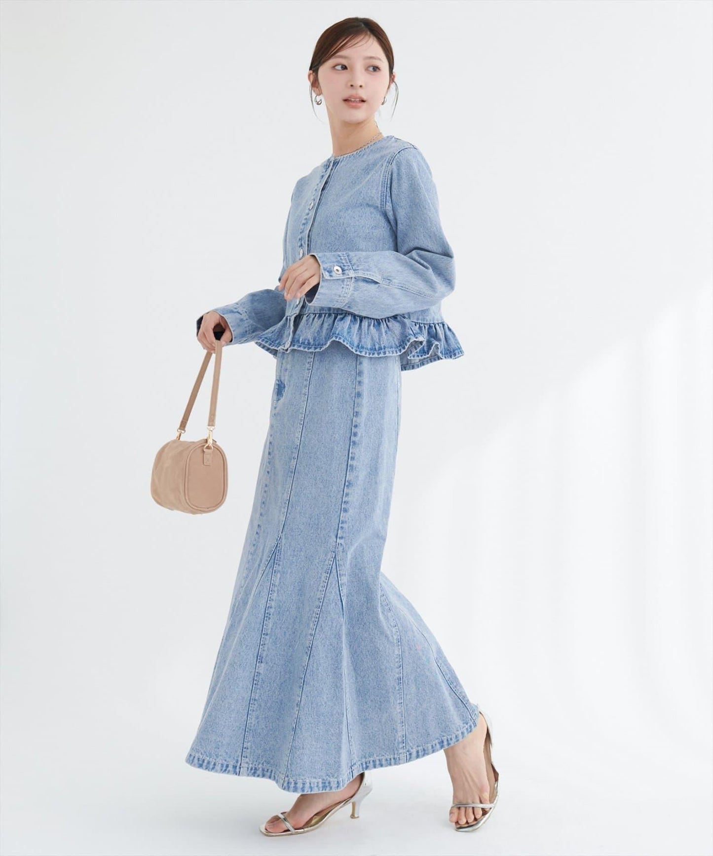 美人魚牛仔半身裙