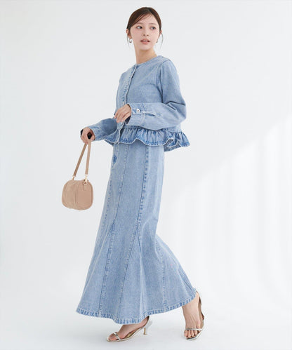 美人魚牛仔半身裙