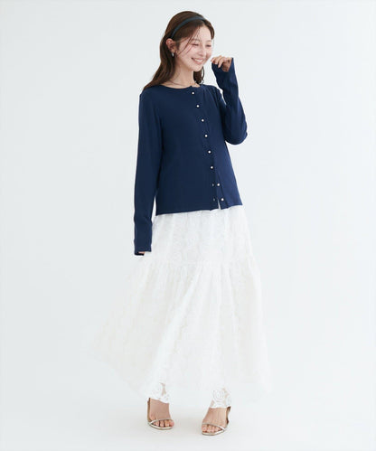 花卉網紗蓬鬆半身裙