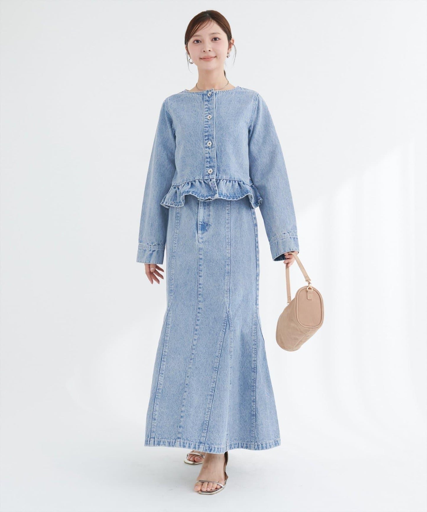 美人魚牛仔半身裙