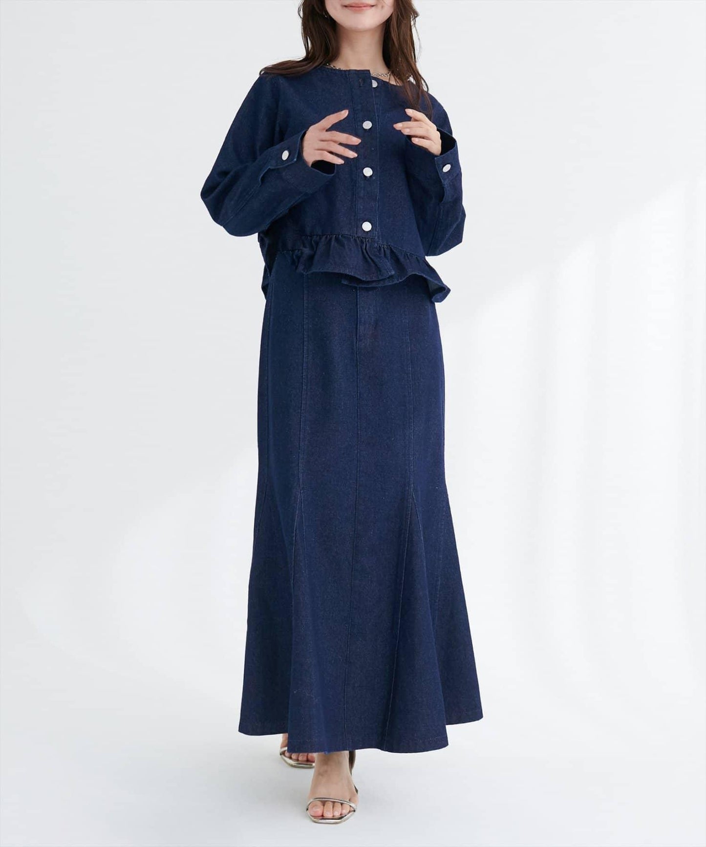 美人魚牛仔半身裙