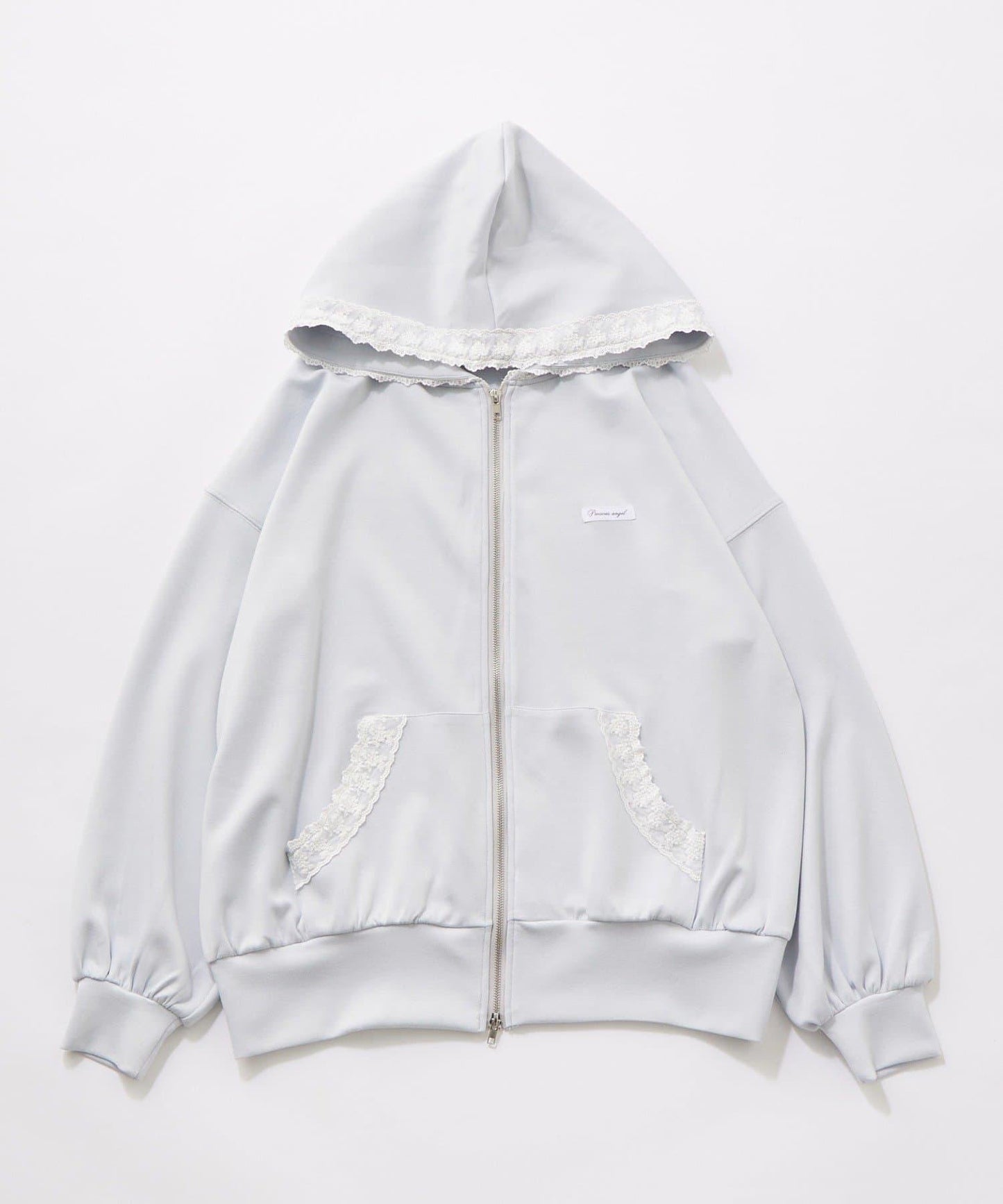 帶吊牌蕾絲連帽衫