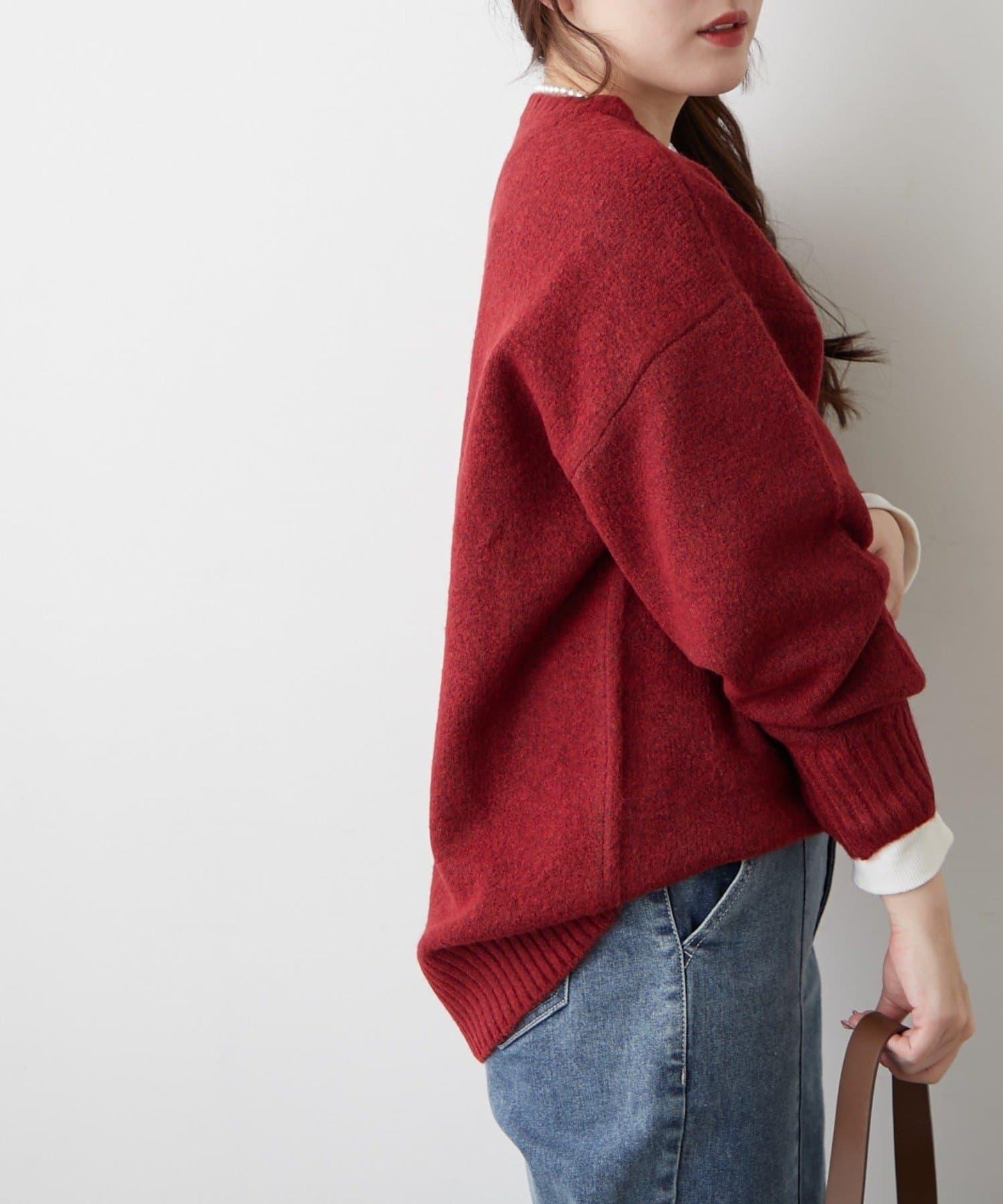 花卉提花針織毛衣