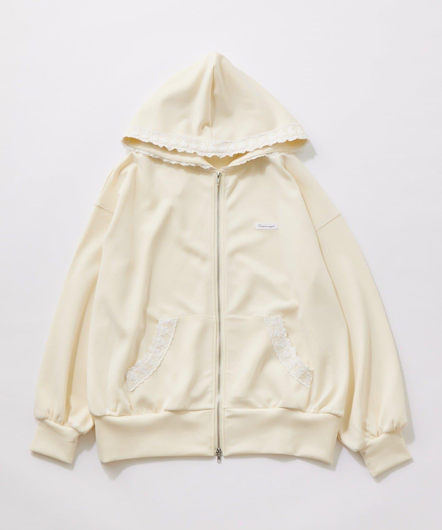 帶吊牌蕾絲連帽衫