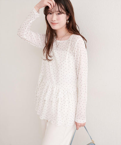 全蕾絲層疊上衣