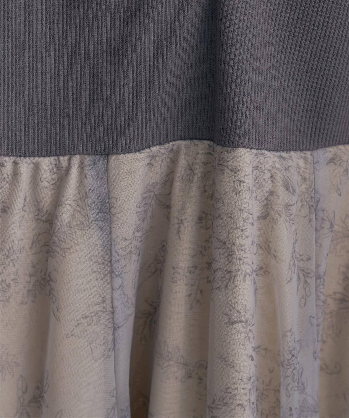 花卉圖案網紗連衣裙