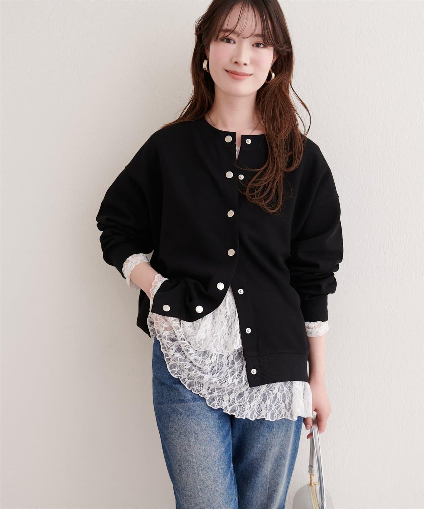 全蕾絲層疊上衣