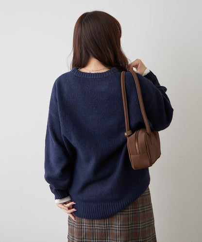 花卉提花針織毛衣