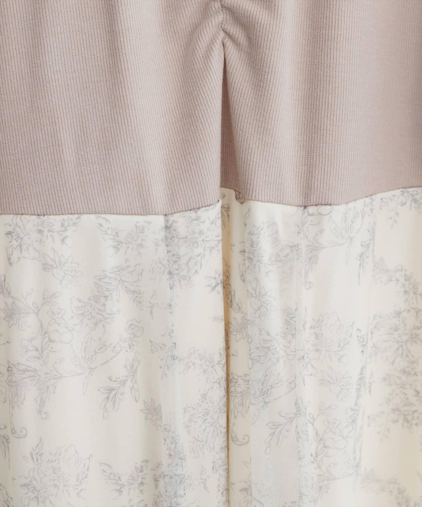 花卉圖案網紗連衣裙