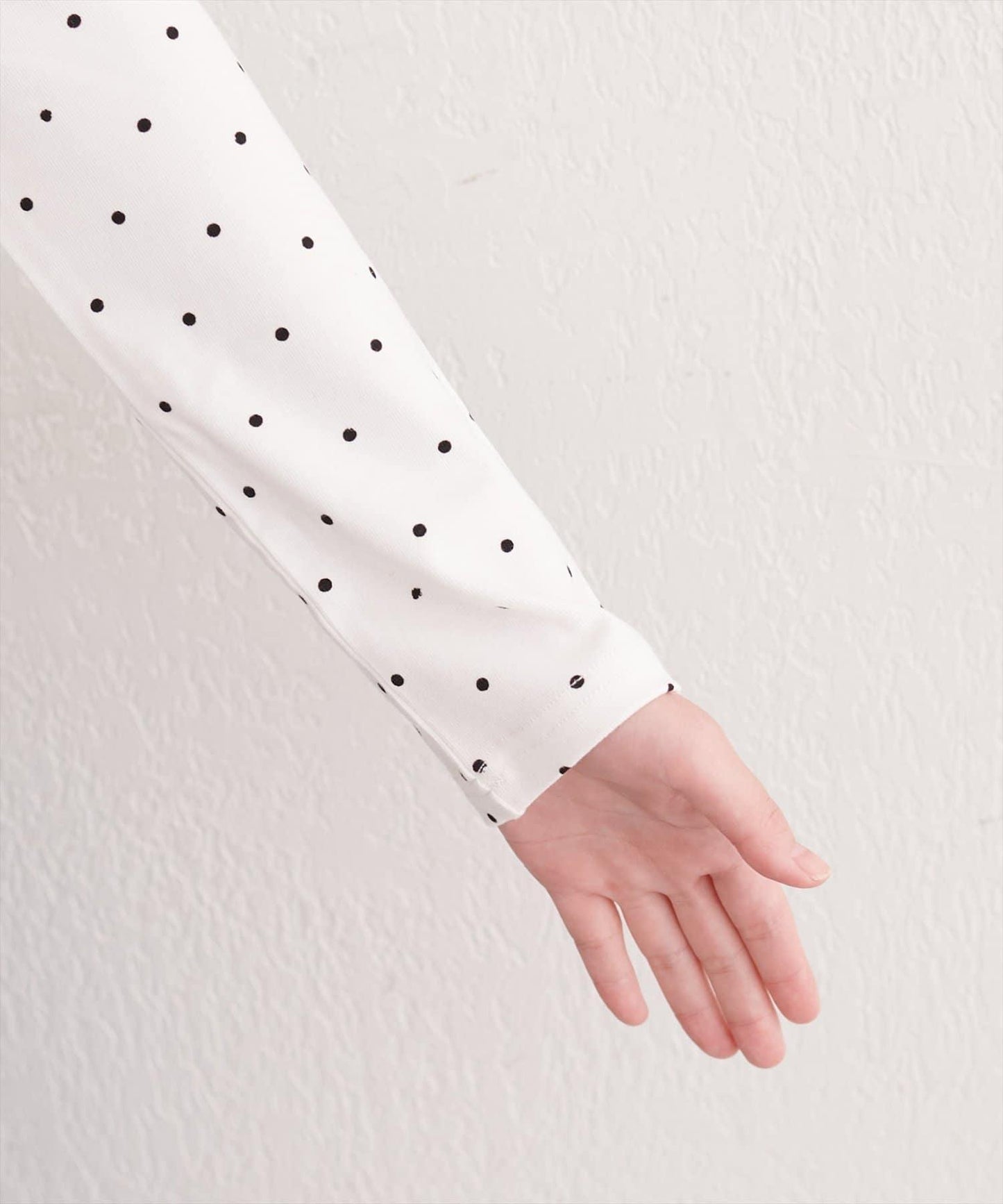 波點圖案垂墜感套頭衫