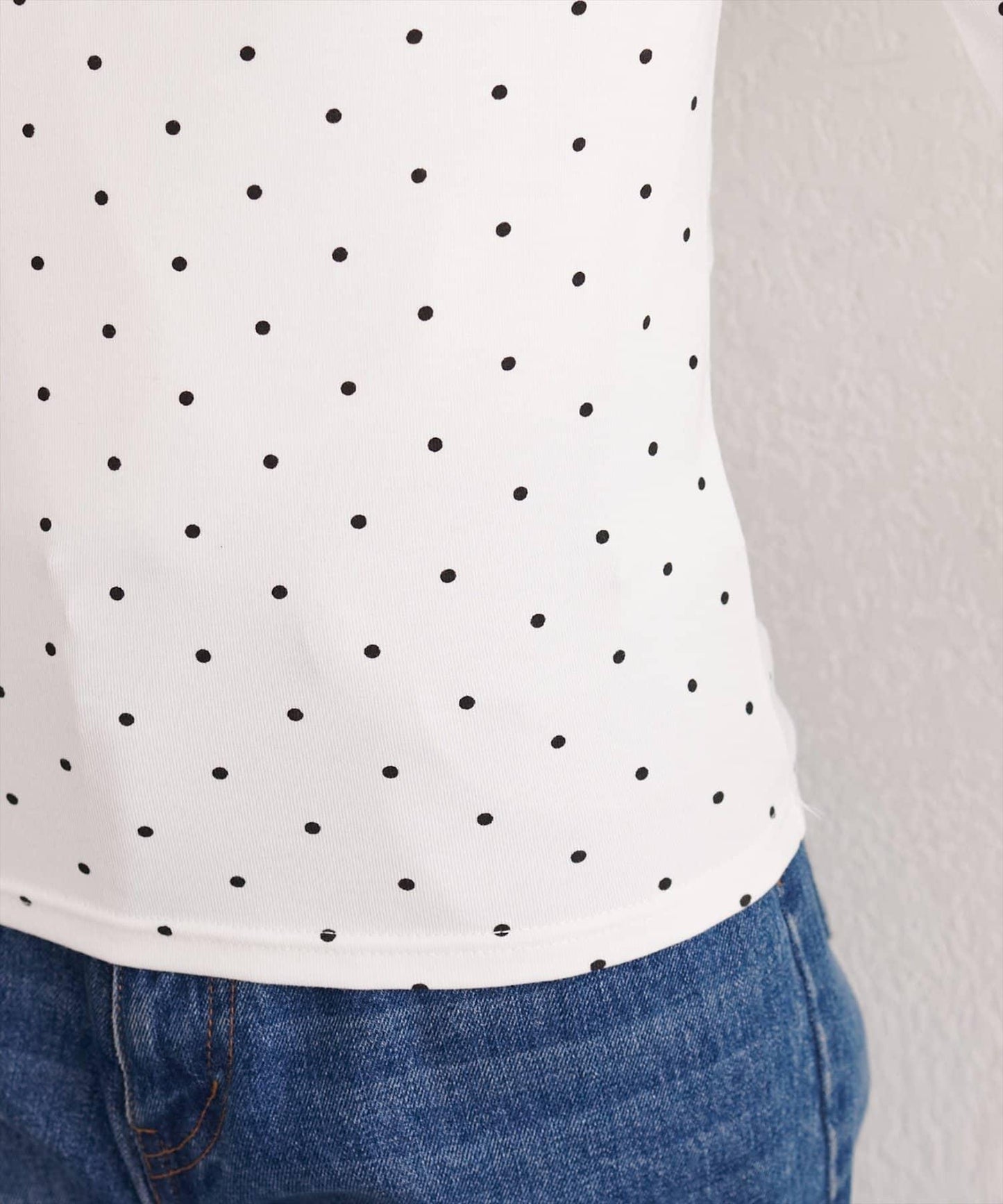 波點圖案垂墜感套頭衫