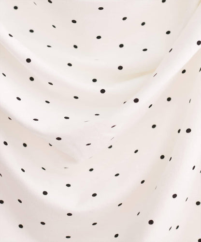 波點圖案垂墜感套頭衫