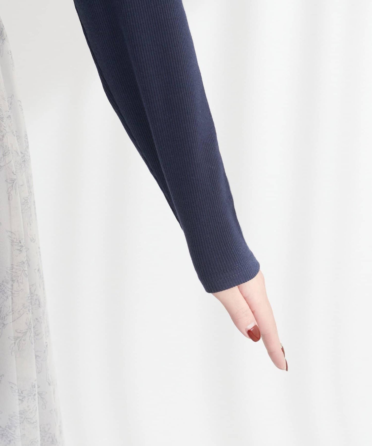 花卉圖案網紗連衣裙