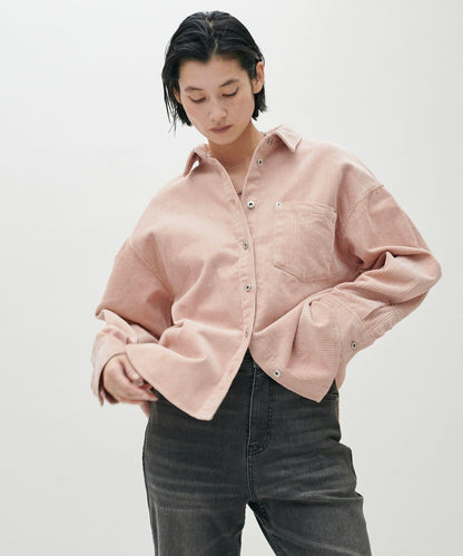 燈芯絨寬鬆襯衫