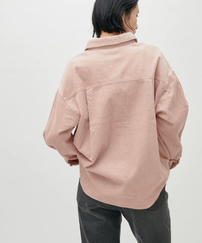 燈芯絨寬鬆襯衫