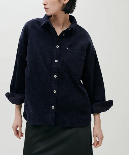 燈芯絨寬鬆襯衫