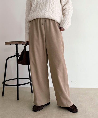 絲滑保暖半寬鬆休閒褲