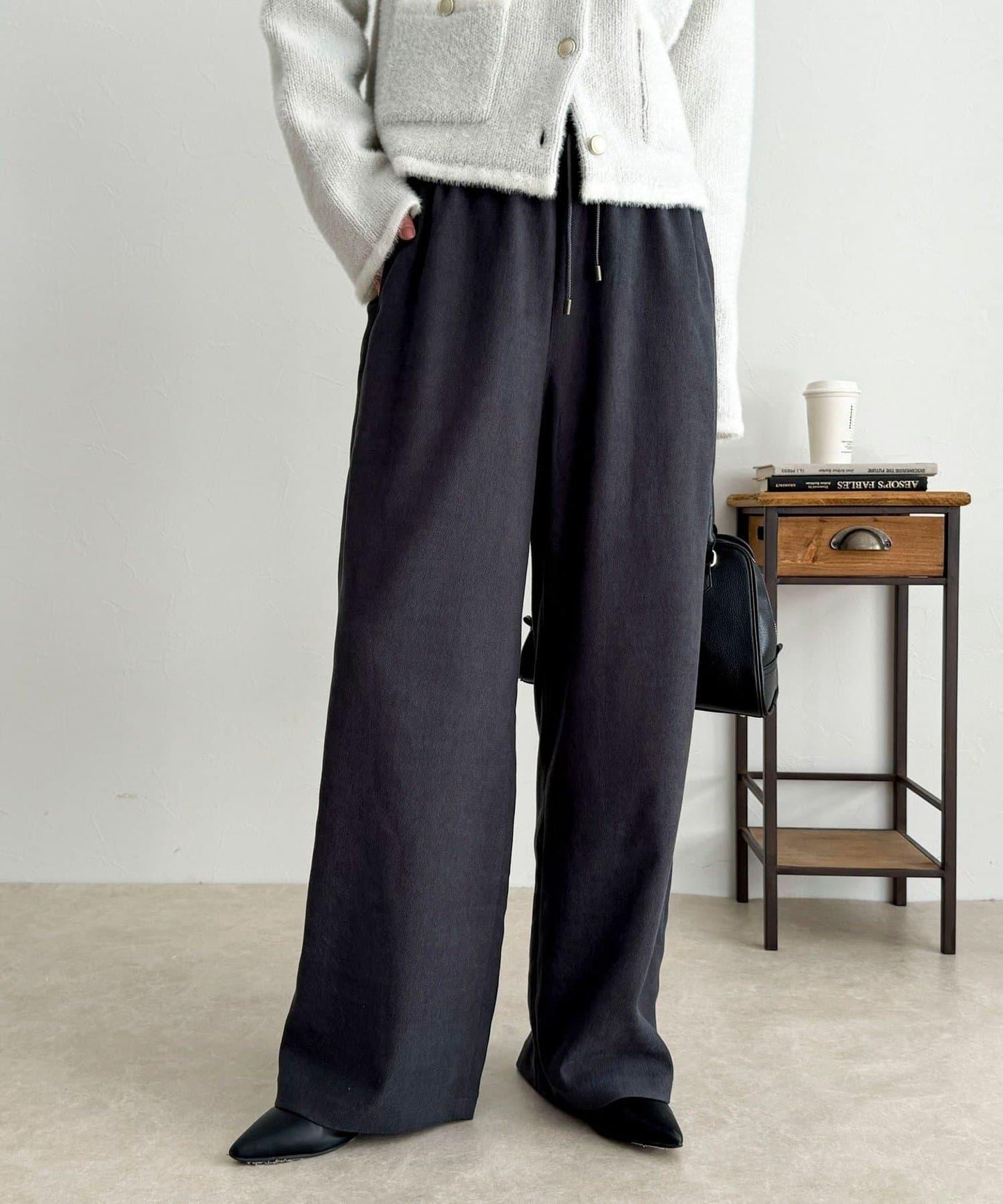 絲滑保暖半寬鬆休閒褲