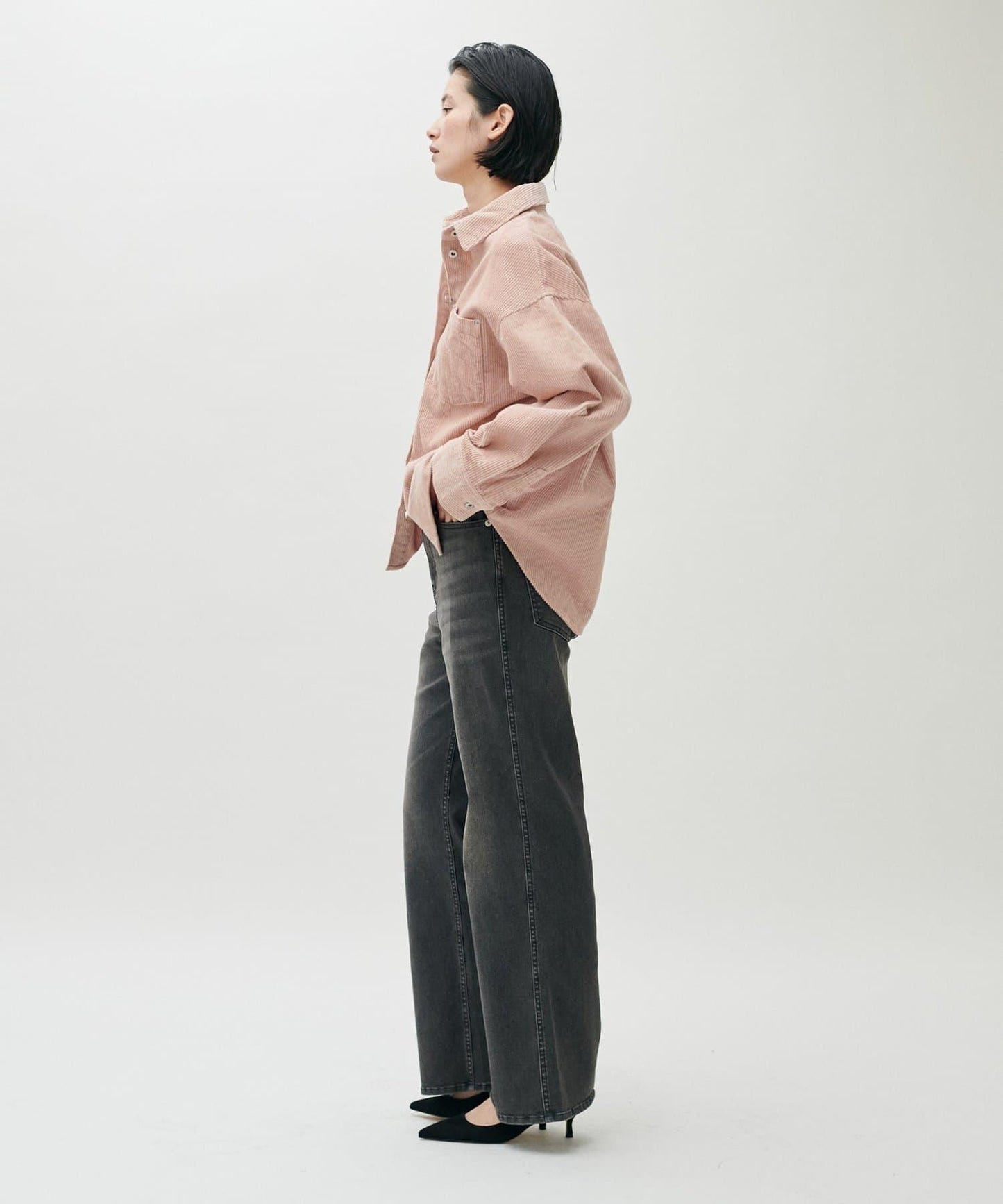 燈芯絨寬鬆襯衫