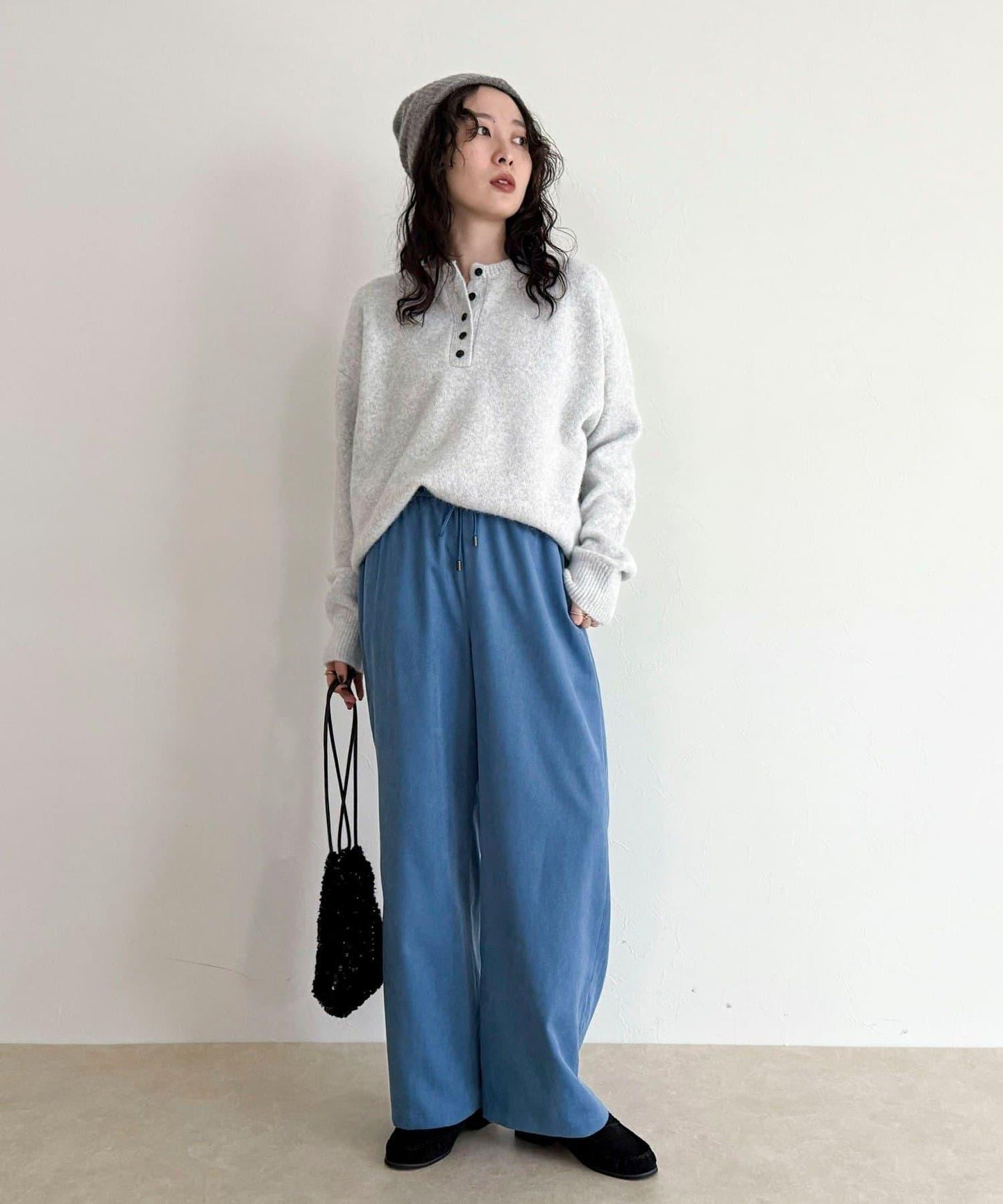 絲滑保暖半寬鬆休閒褲