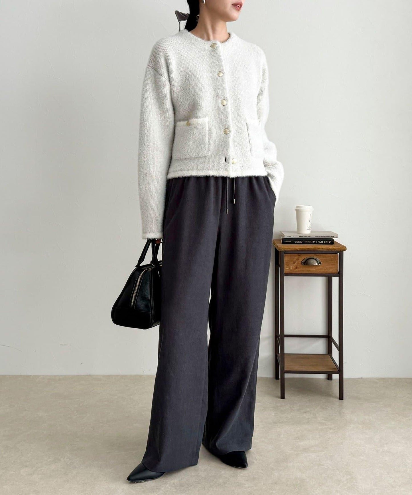 絲滑保暖半寬鬆休閒褲