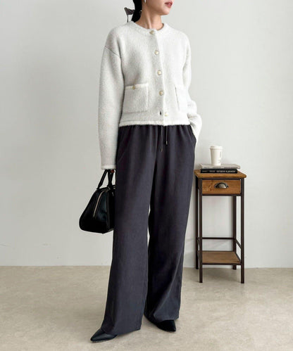 絲滑保暖半寬鬆休閒褲