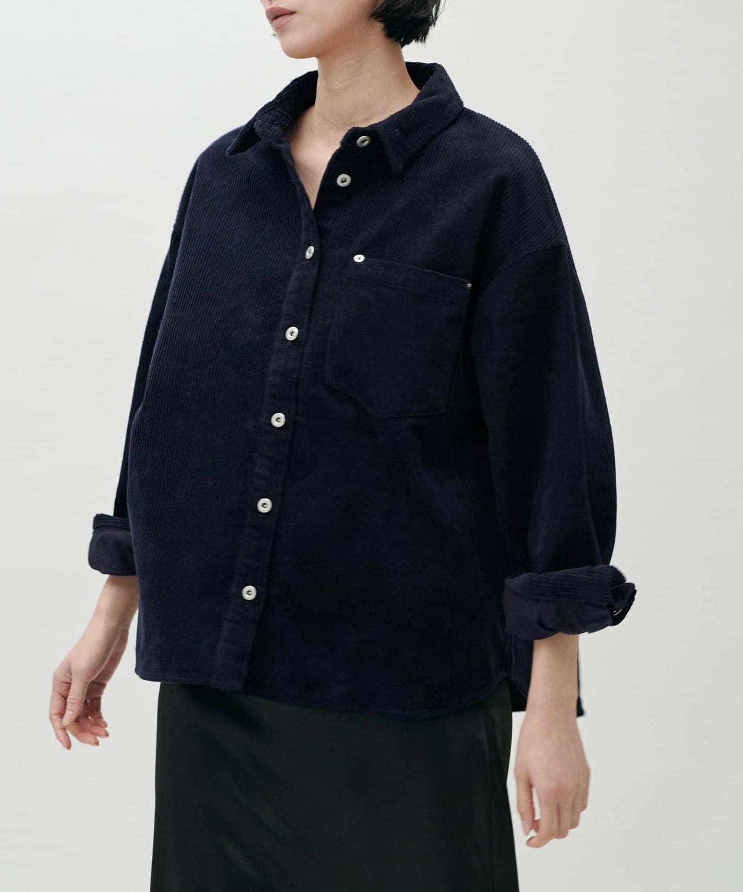 燈芯絨寬鬆襯衫