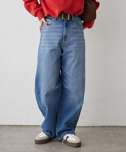 【2026春夏】弧形線條牛仔褲