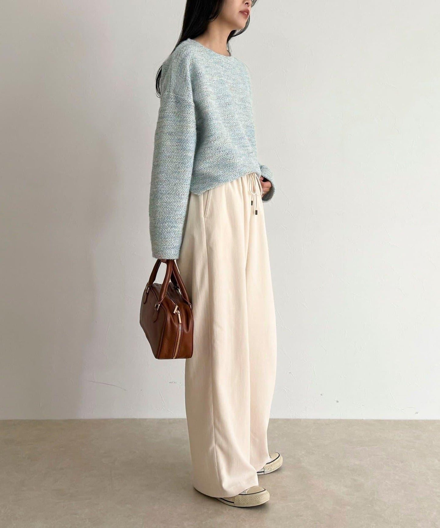 絲滑保暖半寬鬆休閒褲