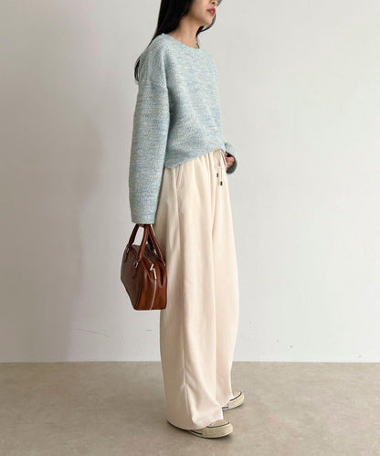 絲滑保暖半寬鬆休閒褲