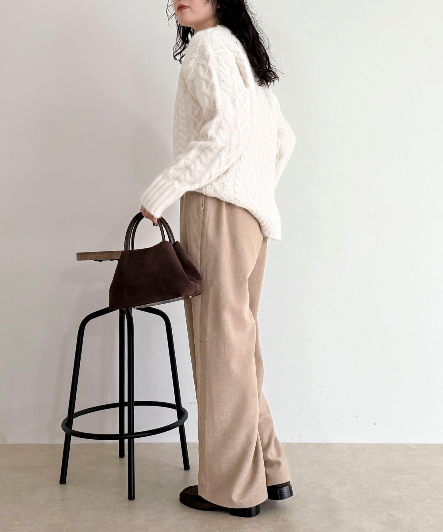 絲滑保暖半寬鬆休閒褲