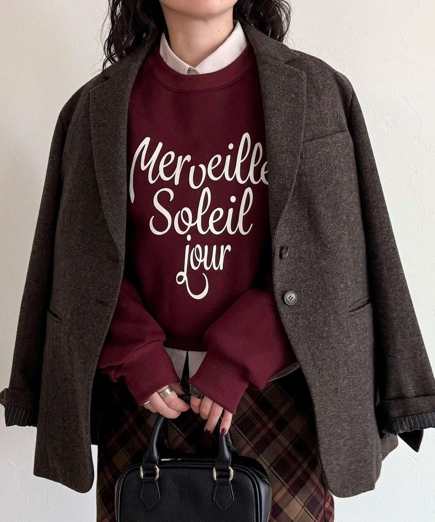 愛心圖案標誌印花衛衣套頭衫