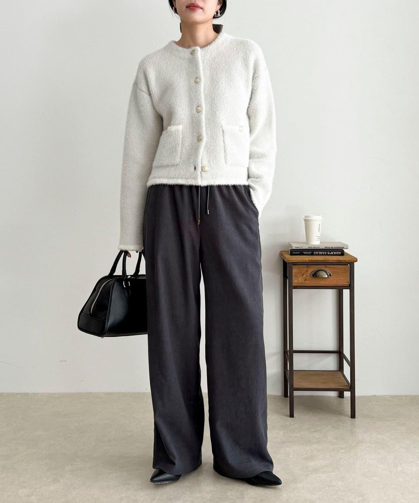 絲滑保暖半寬鬆休閒褲