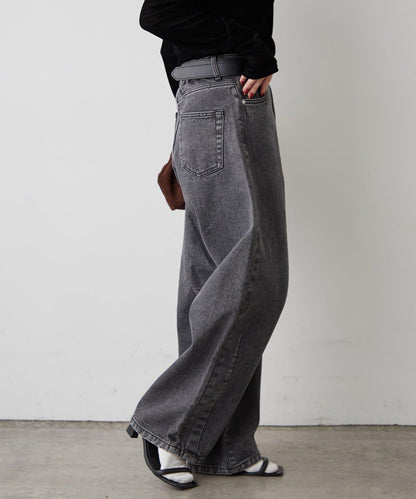 【2026春夏】弧形線條牛仔褲