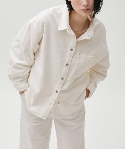 燈芯絨寬鬆襯衫