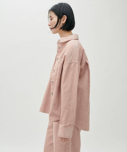 燈芯絨寬鬆襯衫