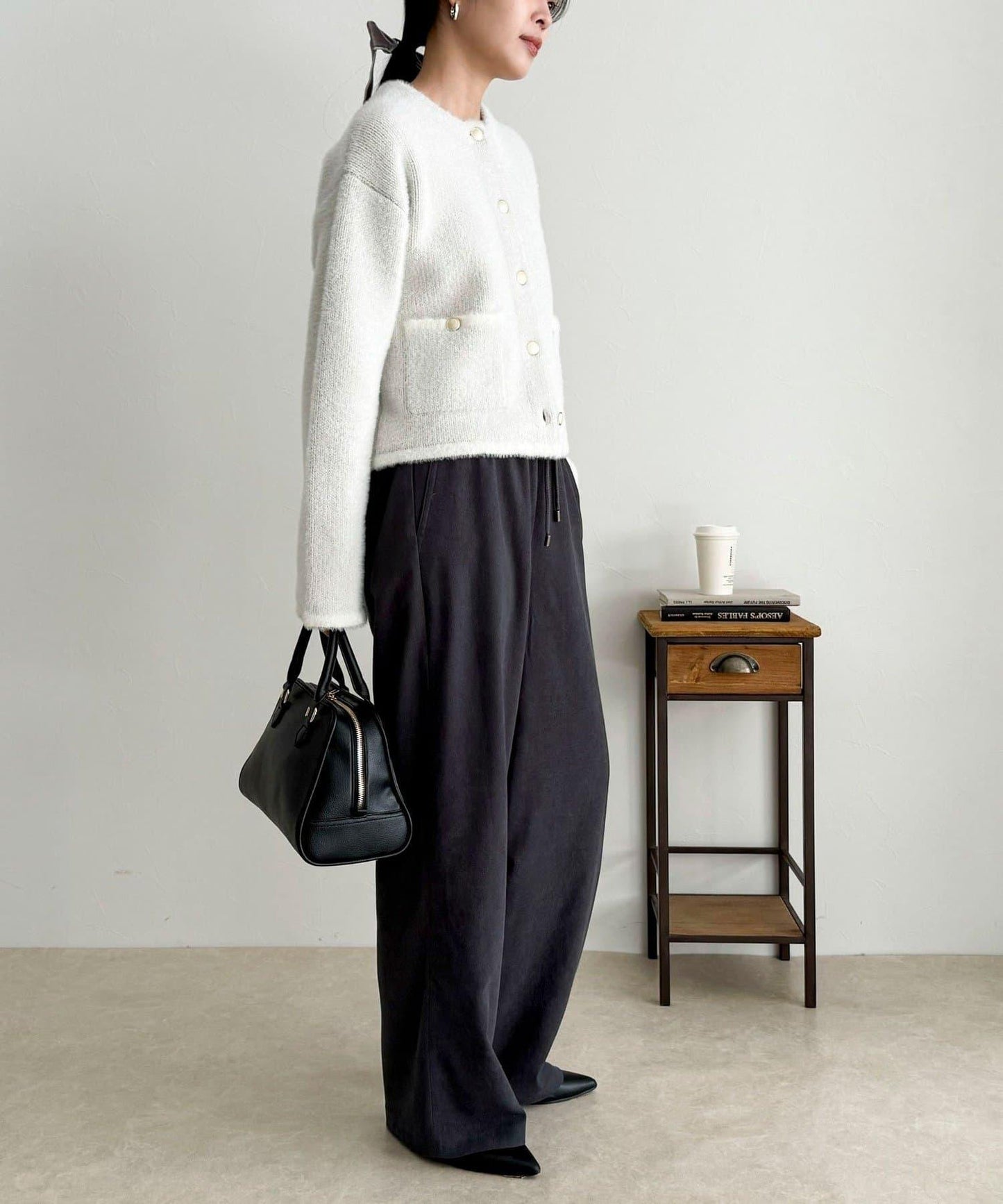 絲滑保暖半寬鬆休閒褲