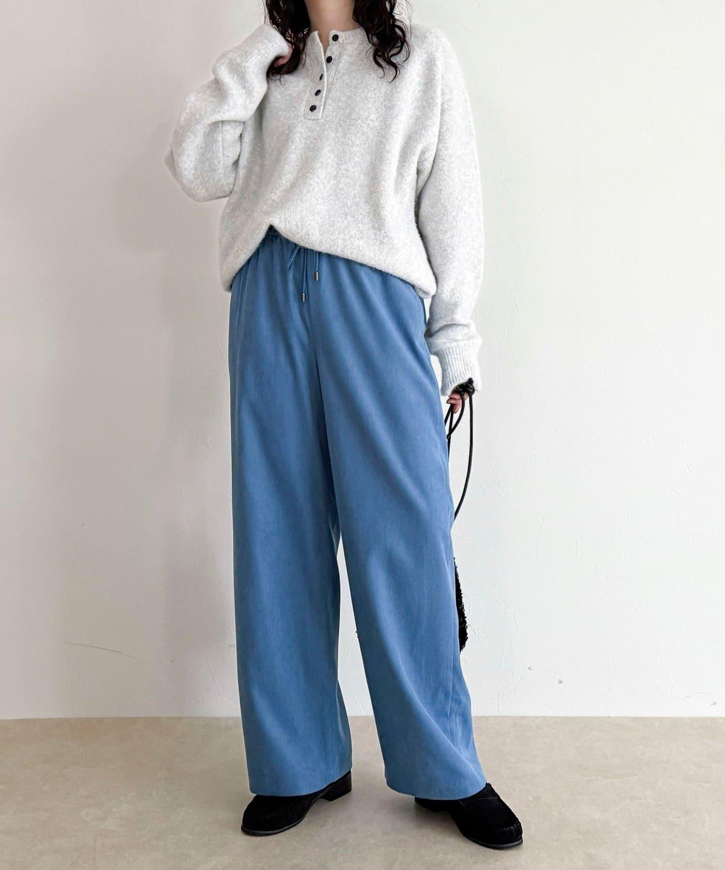 絲滑保暖半寬鬆休閒褲