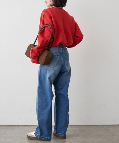 【2026春夏】弧形線條牛仔褲