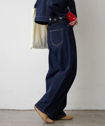 【2026春夏】弧形線條牛仔褲