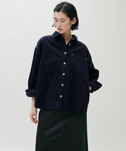 燈芯絨寬鬆襯衫