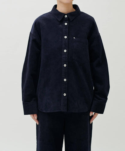 燈芯絨寬鬆襯衫
