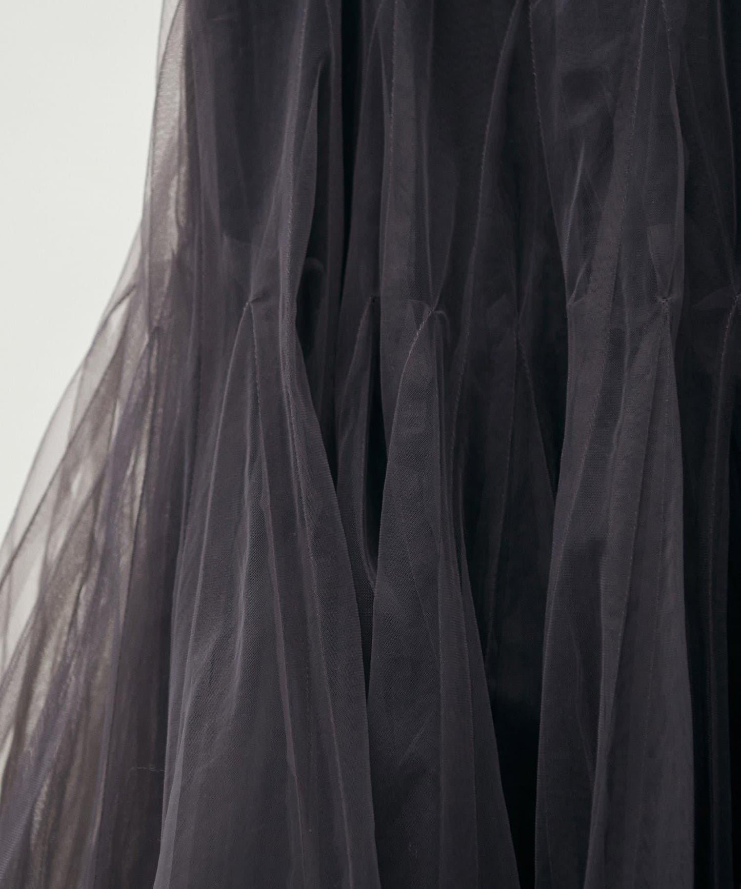 雙層褶皺蓬鬆網紗裙