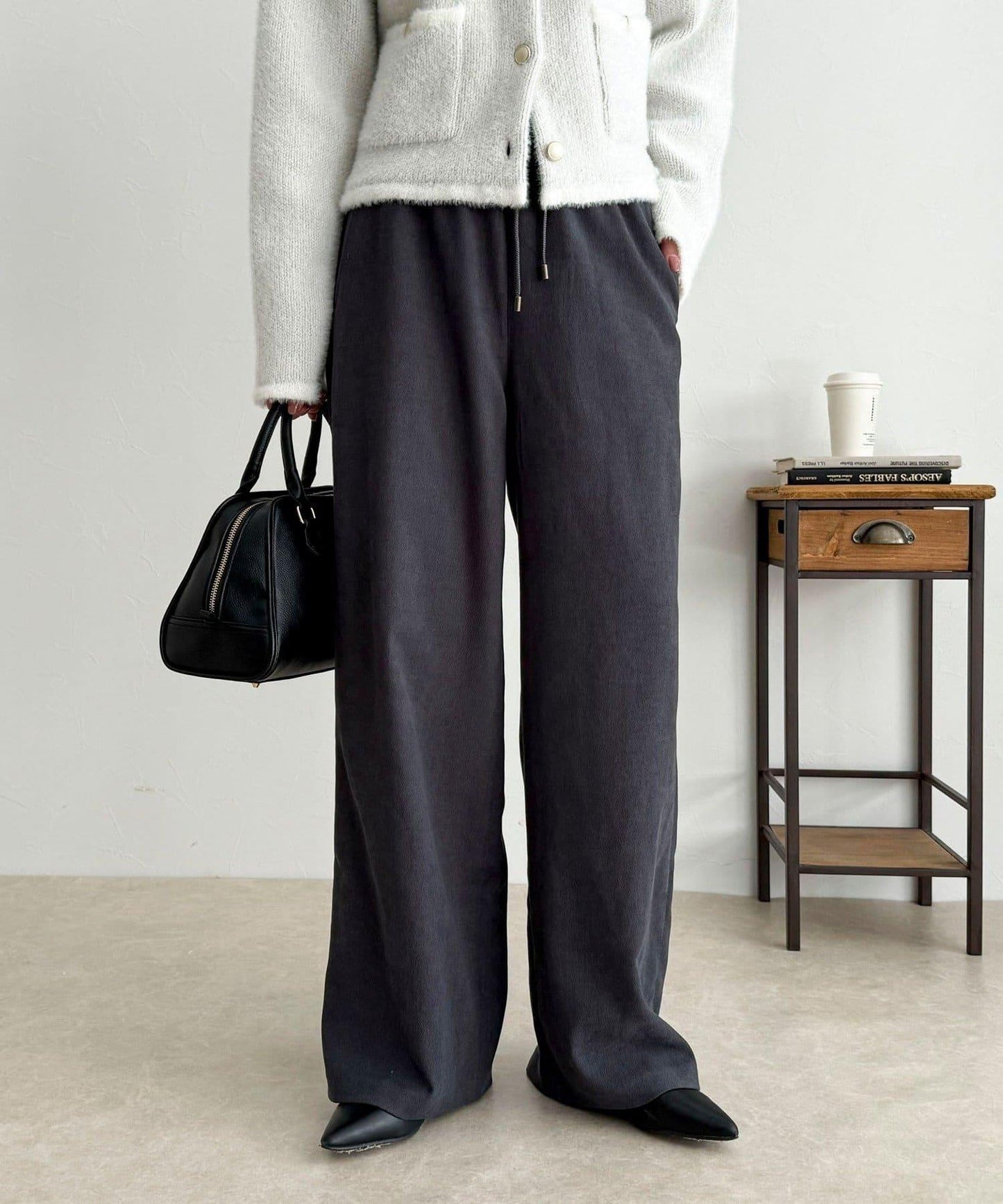 絲滑保暖半寬鬆休閒褲