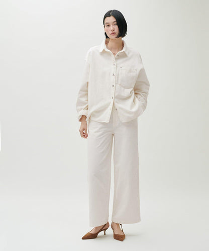 燈芯絨寬鬆襯衫