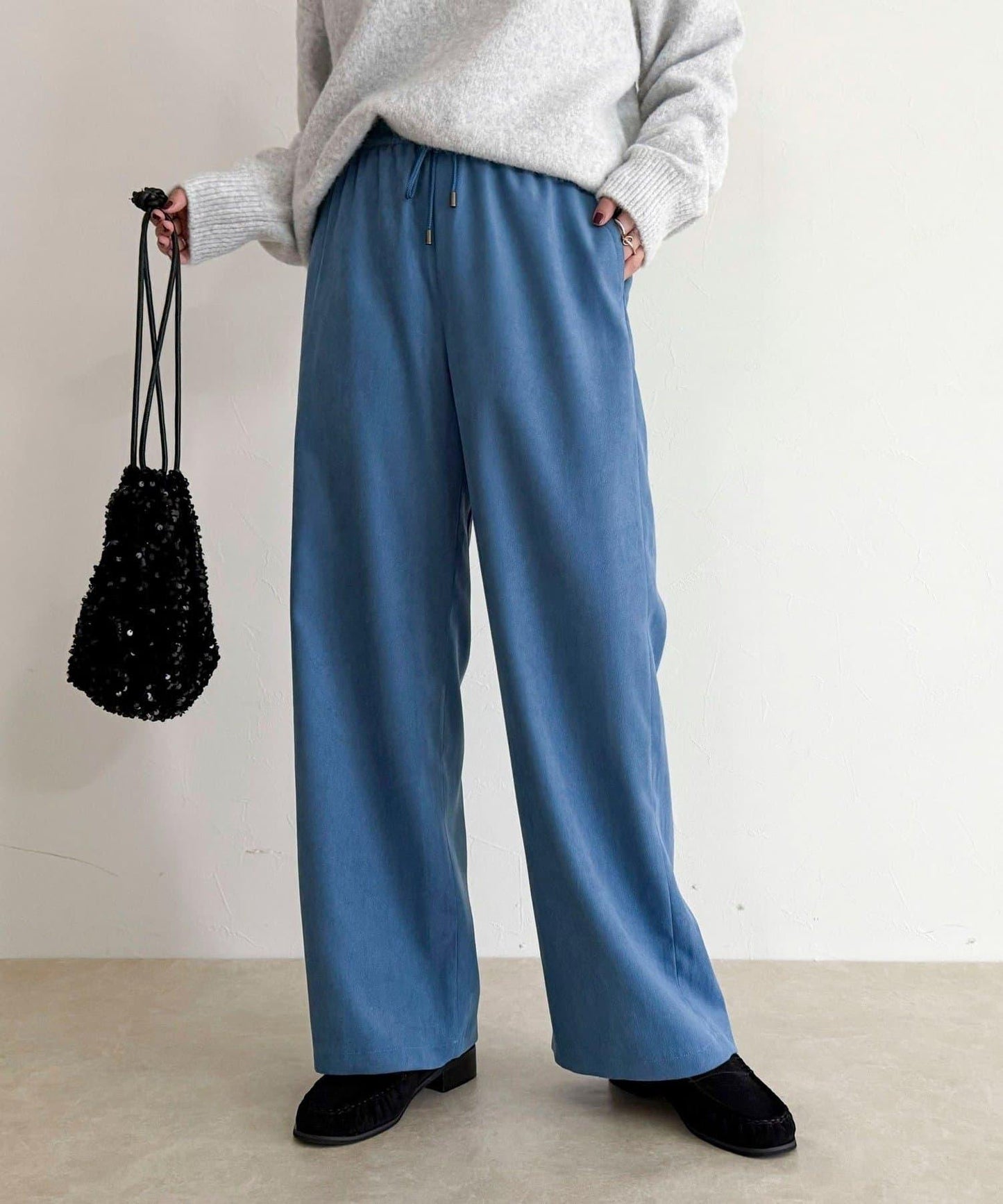 絲滑保暖半寬鬆休閒褲